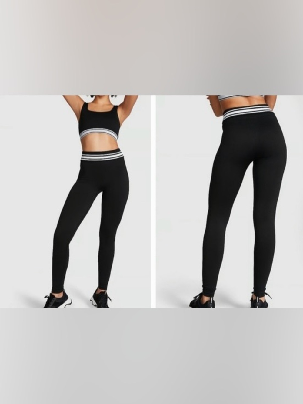 Victoria's Secret PINK Flip It Seamless Foldover Leggings NWT SZ MEDIUM